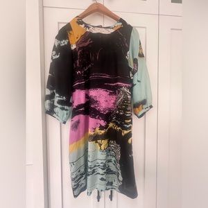 See by Chloe silk unlined balloon sleeve shift dress. Puff sleeved. Size 4.